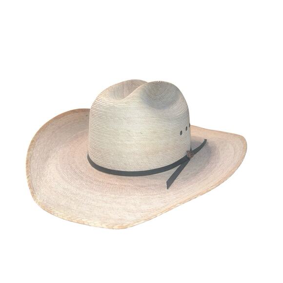 Justin BENT RAIL Straw Western Cowboy Hat Size 60/7.5 - Picture 1 of 6